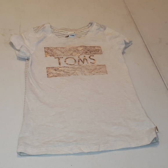 Last chance Toms tan shirt sz 6 - Picture 2 of 7